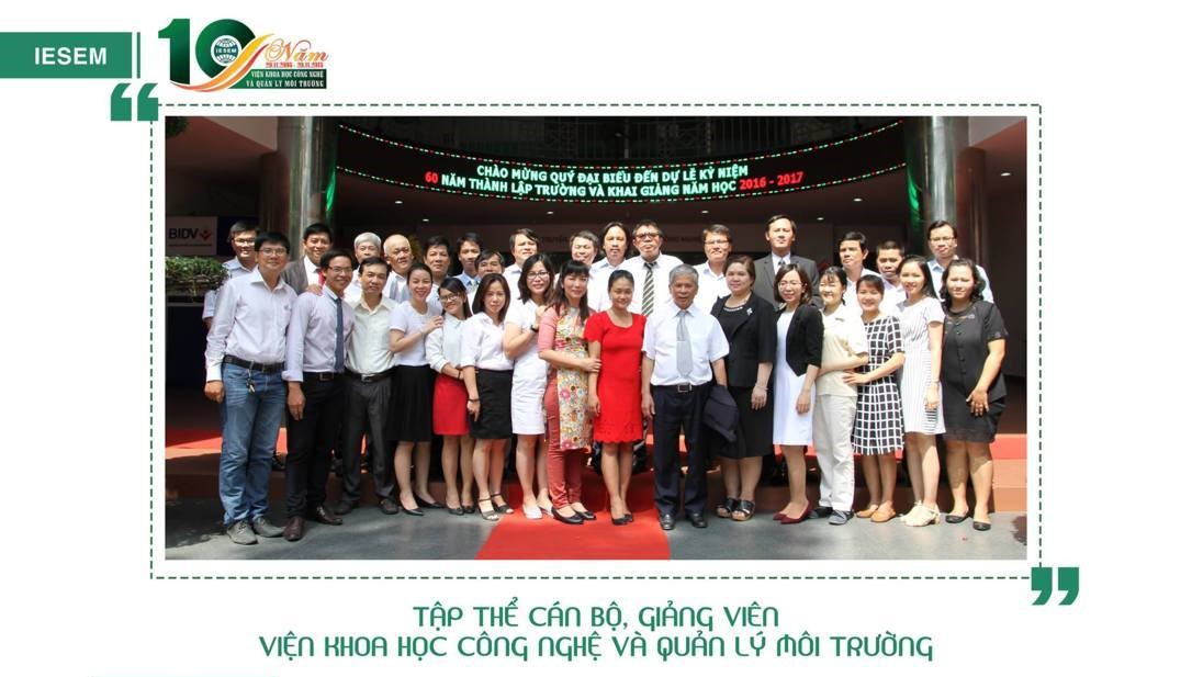 Viện KH Công Nghệ và QL Môi trường kỷ niệm 10 năm thành lập Viện và Chào mừng ngày Hiến chương nhà giáo Việt Nam 20-11