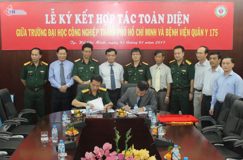  Lễ ký kết hợp tác toàn diện giữa Trường Đại học Công nghiệp TP. Hồ Chí Minh với Bệnh viên Quân y 175